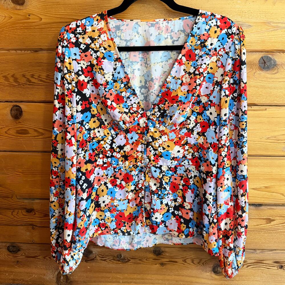 Rebecca Minkoff Cindy Floral Blouse Top